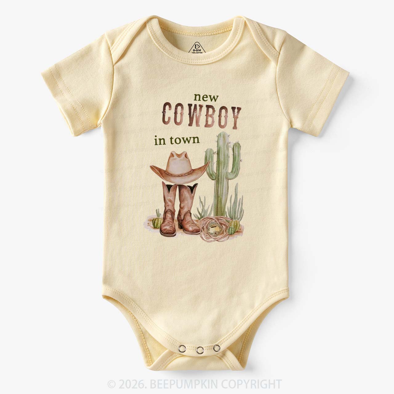 New Cowboy in Town Western Bodysuit