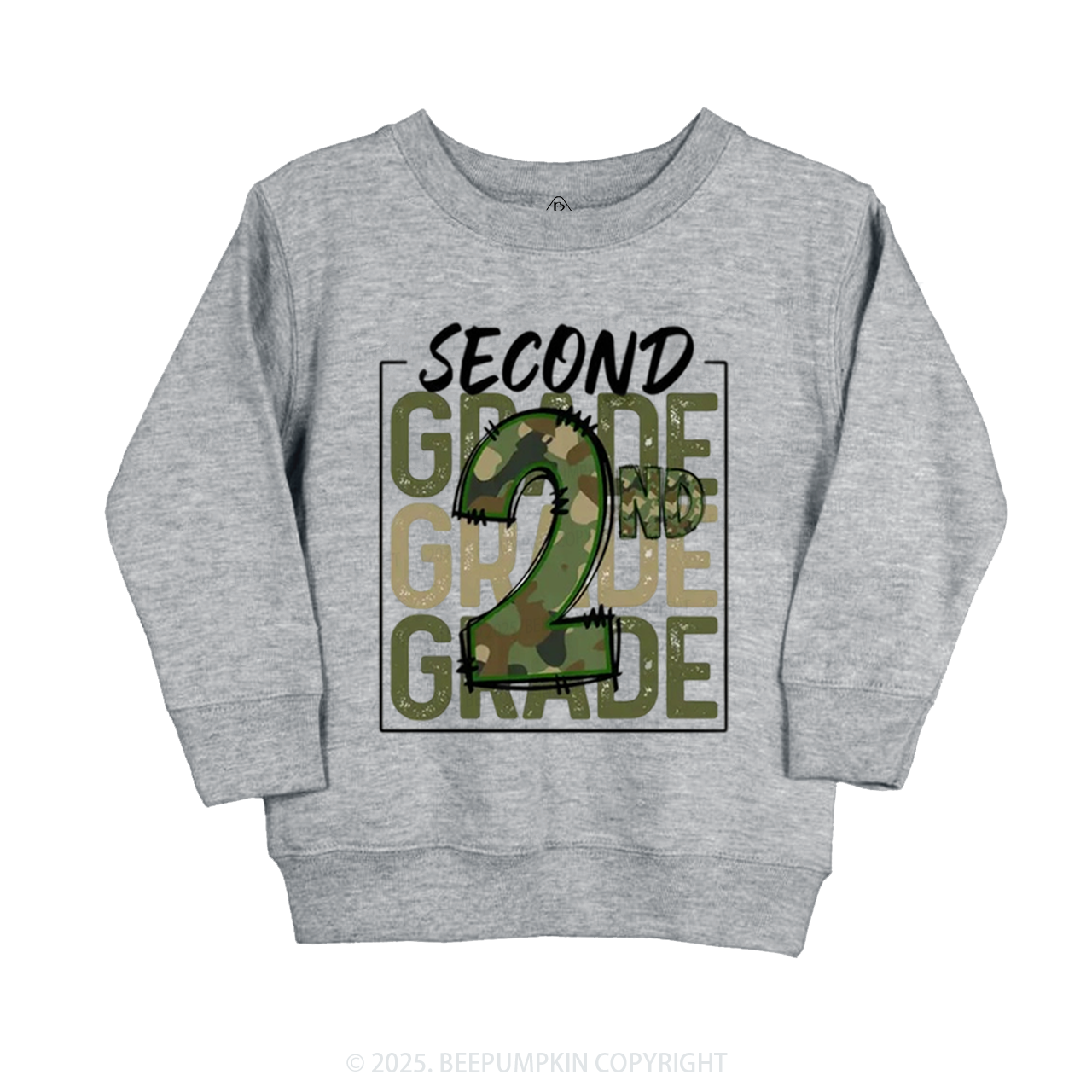 Personalized Camo Back to School Kid's Sweatshirt