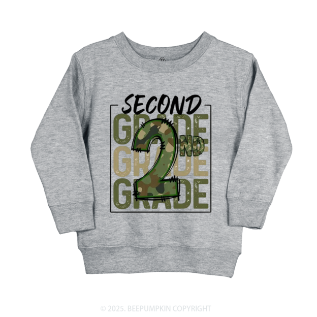 Personalized Camo Back to School Kid's Sweatshirt