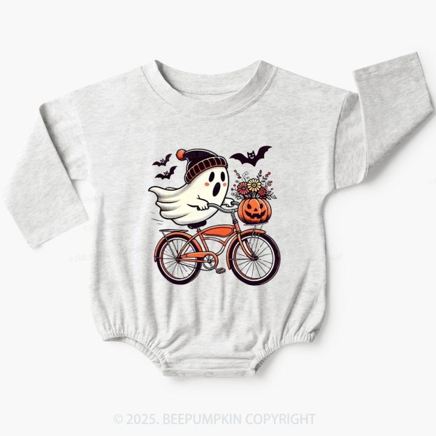 Spooky Ride Baby Bubble Romper Beepumpkin