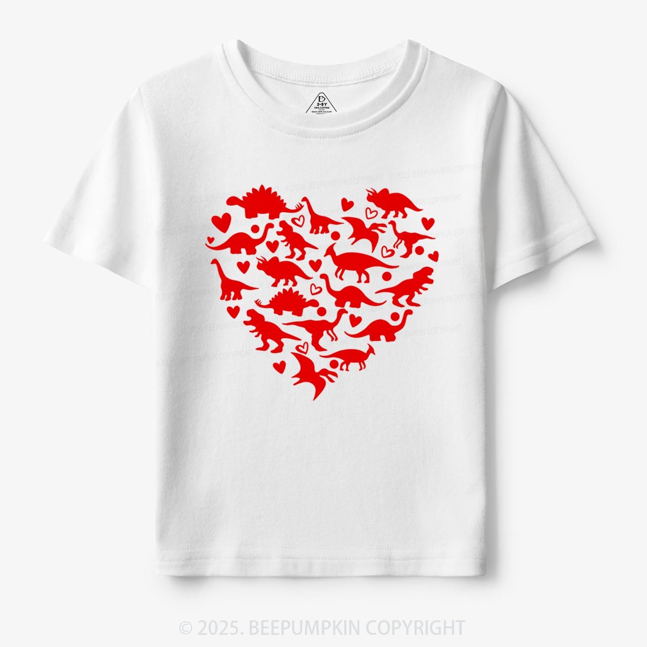 Dinosaur With Heart Toddler&Kid's Tees Beepumpkin