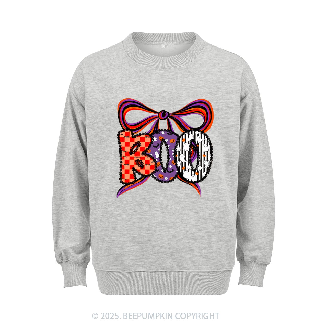Boo Halloween Coquette Sweatshirt Beepumpkin