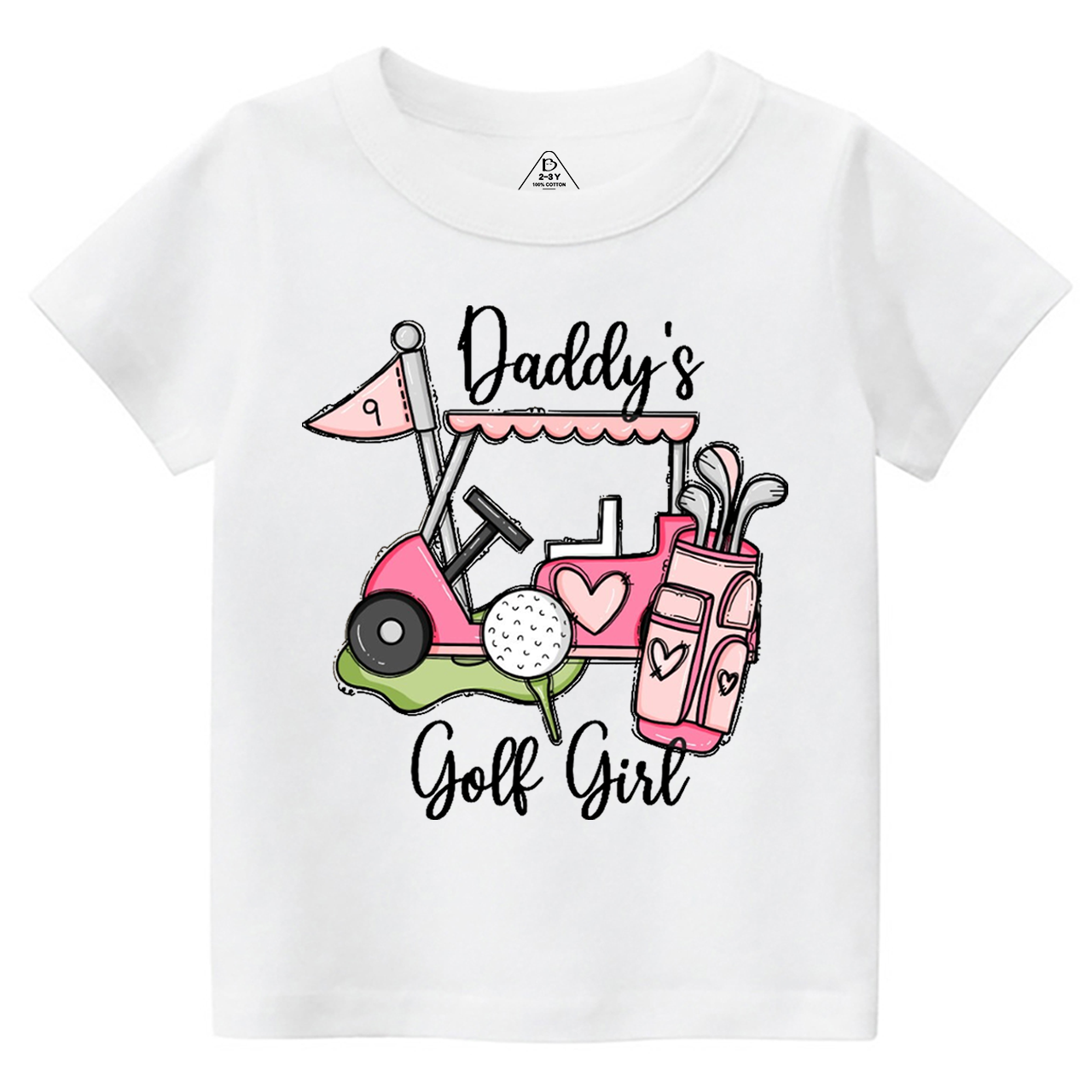 Daddy's Golf Girl Toddler&Kid's Tees Beepumpkin