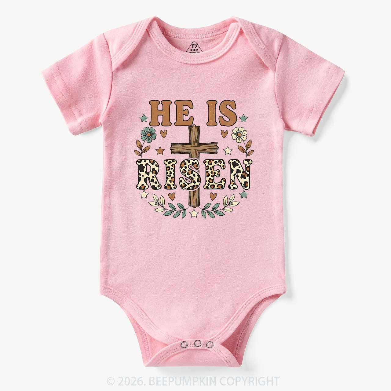 Wild Faith Leopard Cross Baby Bodysuit