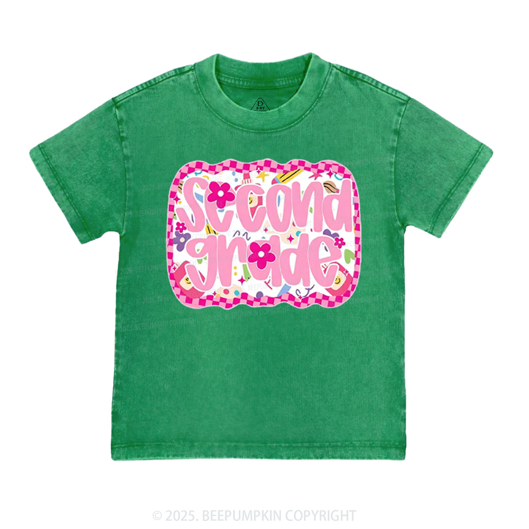 Personalized Pink School Magic Toddler&Kids Washed Tees