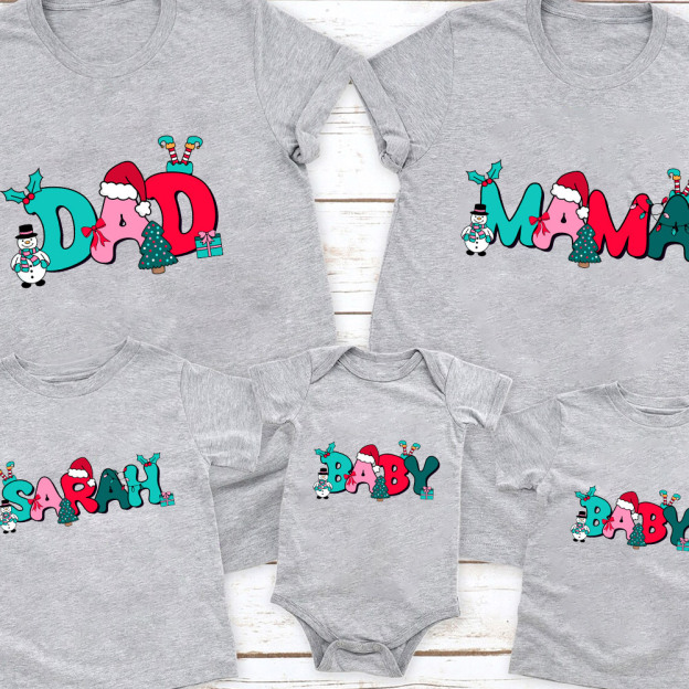 Funny Snowman Christmas Family Matching Shirt