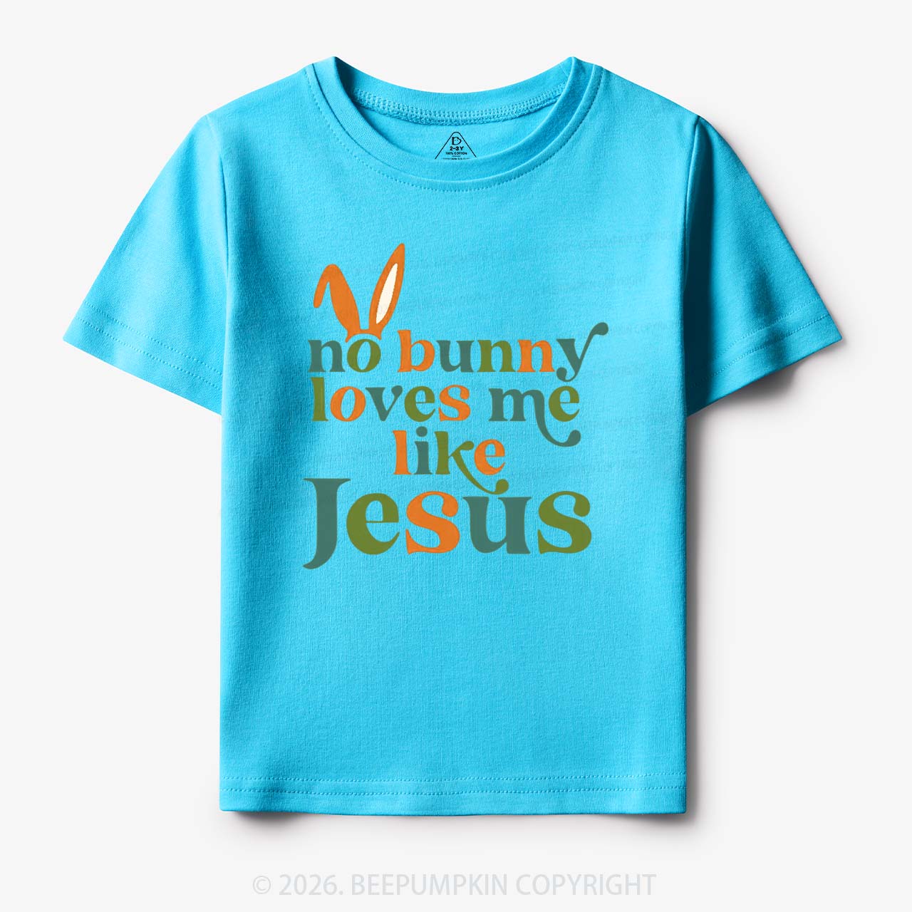 No Bunny Loves Me Like Jesus Easter Toddler&Kid's Tees