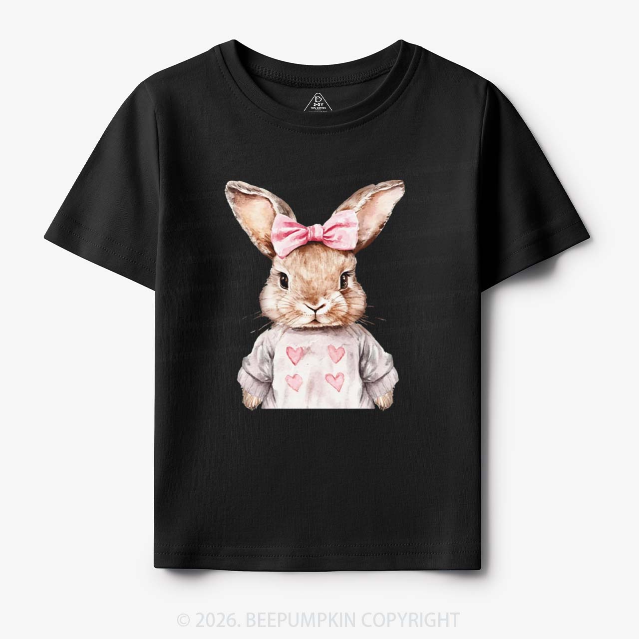 Sweet Bow Bunny Easter Toddler&Kid's Tees