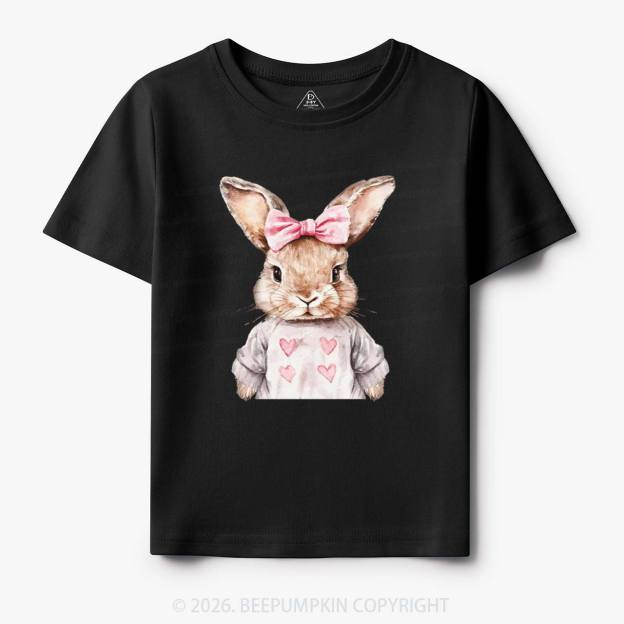 Sweet Bow Bunny Easter Toddler&Kid's Tees