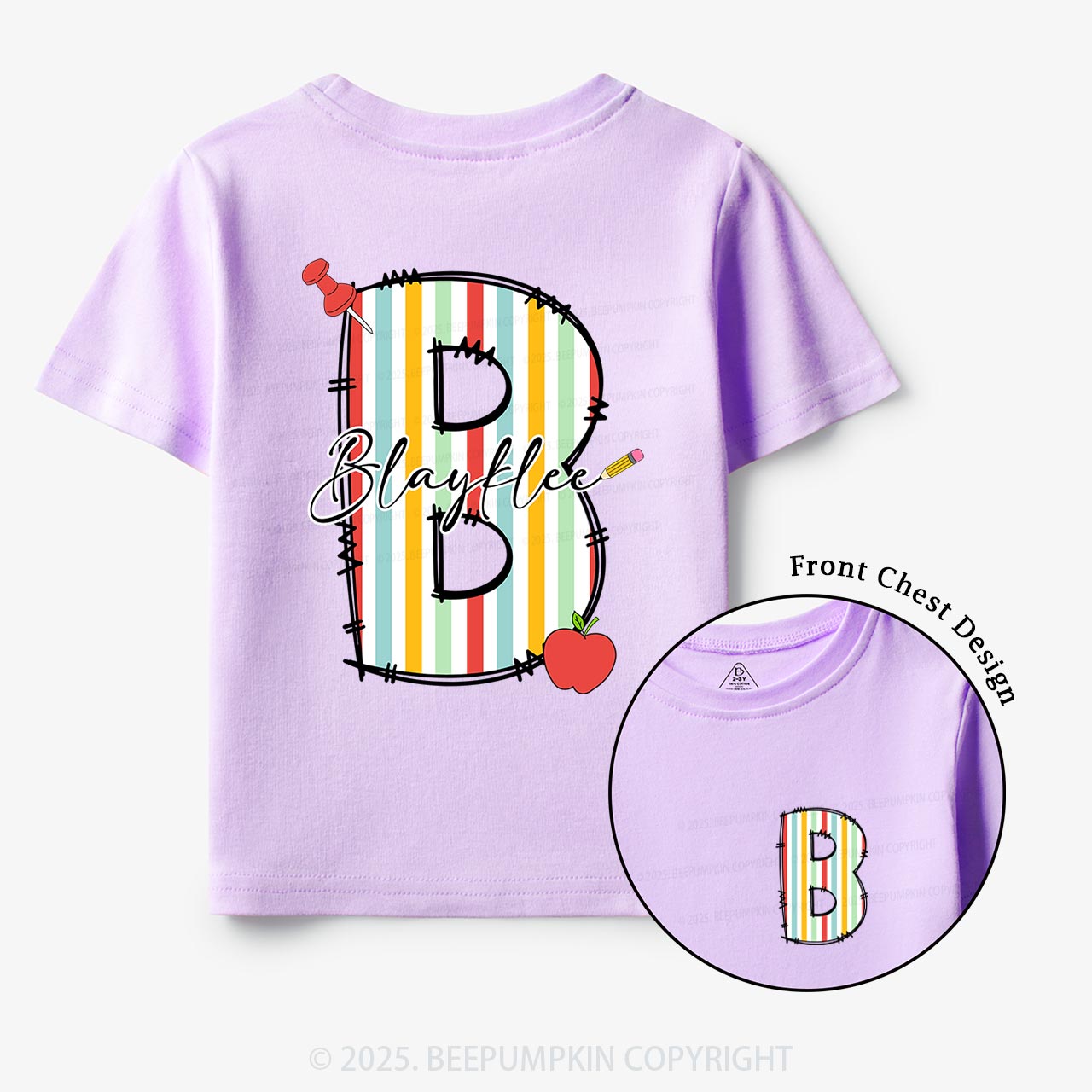 Personalized Alphabet Name Toddler&Kid's Tees Beepumpkin