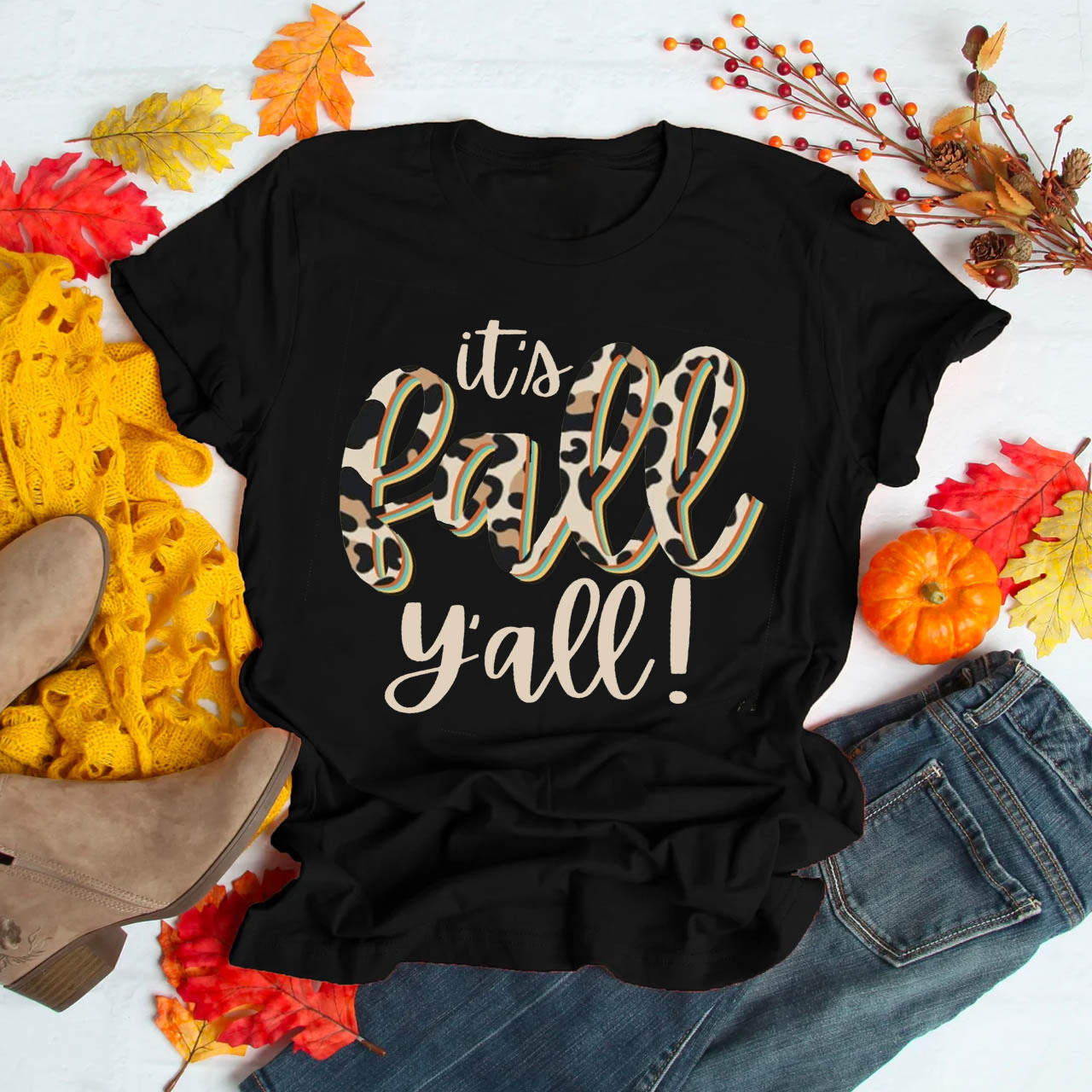 It's Fall Y'all Pumpkin Shirts For Her