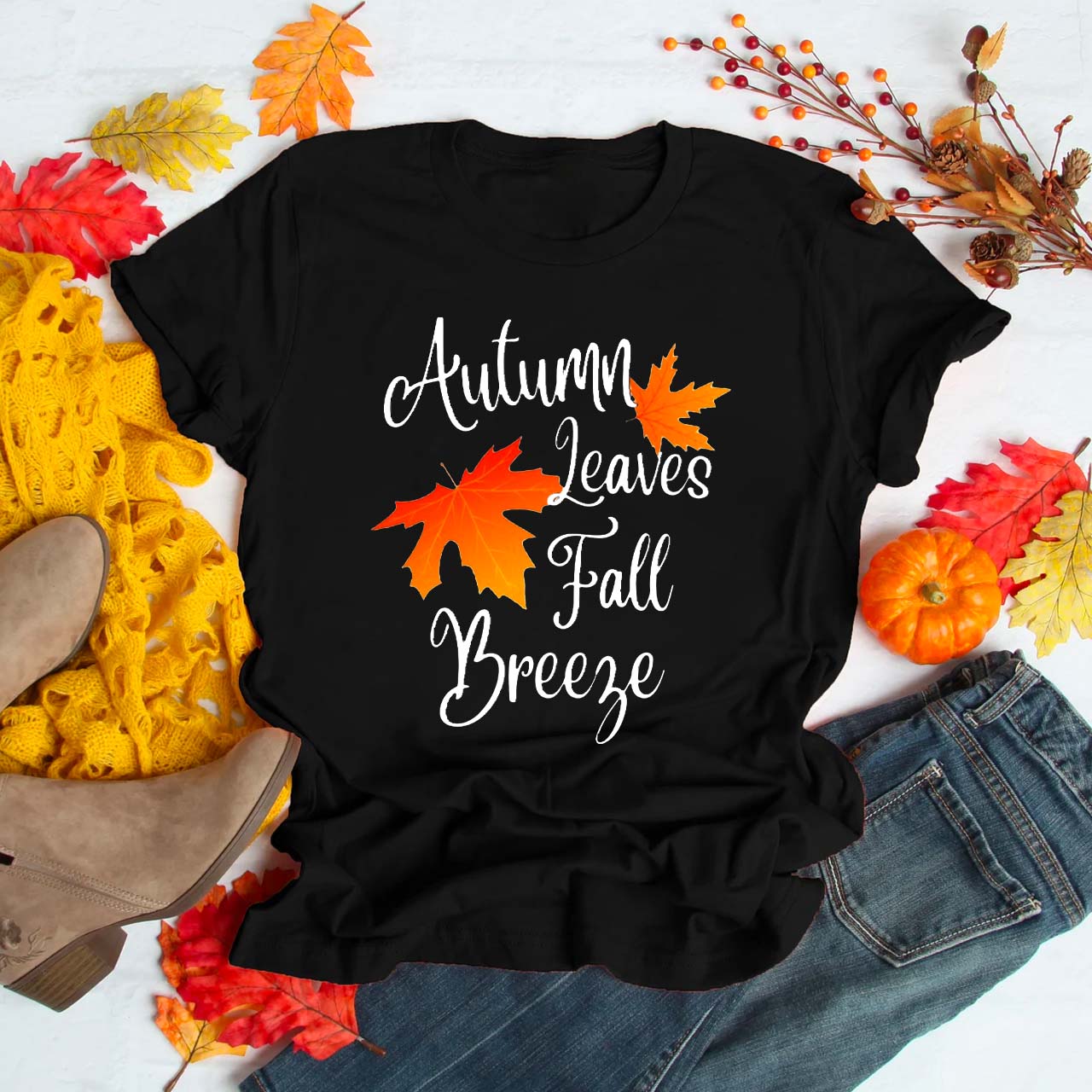 Autumn Leaves Fall Breeze T-shirt