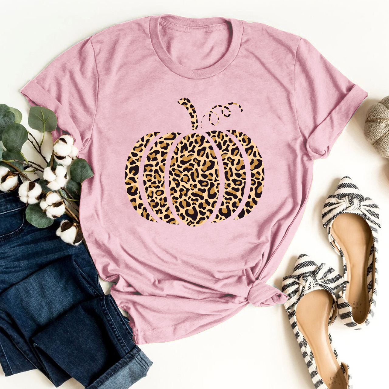 Cheetah Pumpkin Shirt For Her