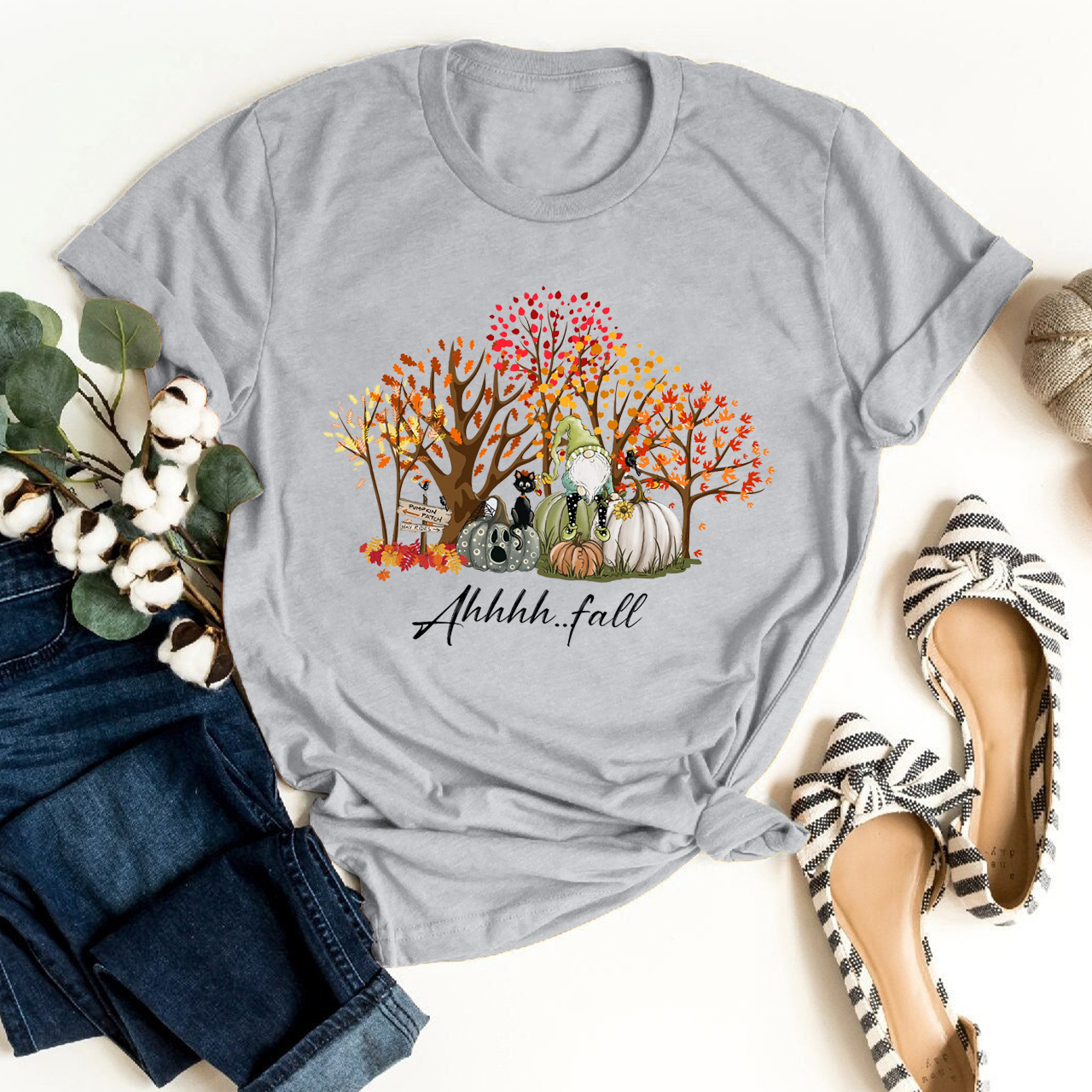 Fall Pumpkin Elves Shirt For Her