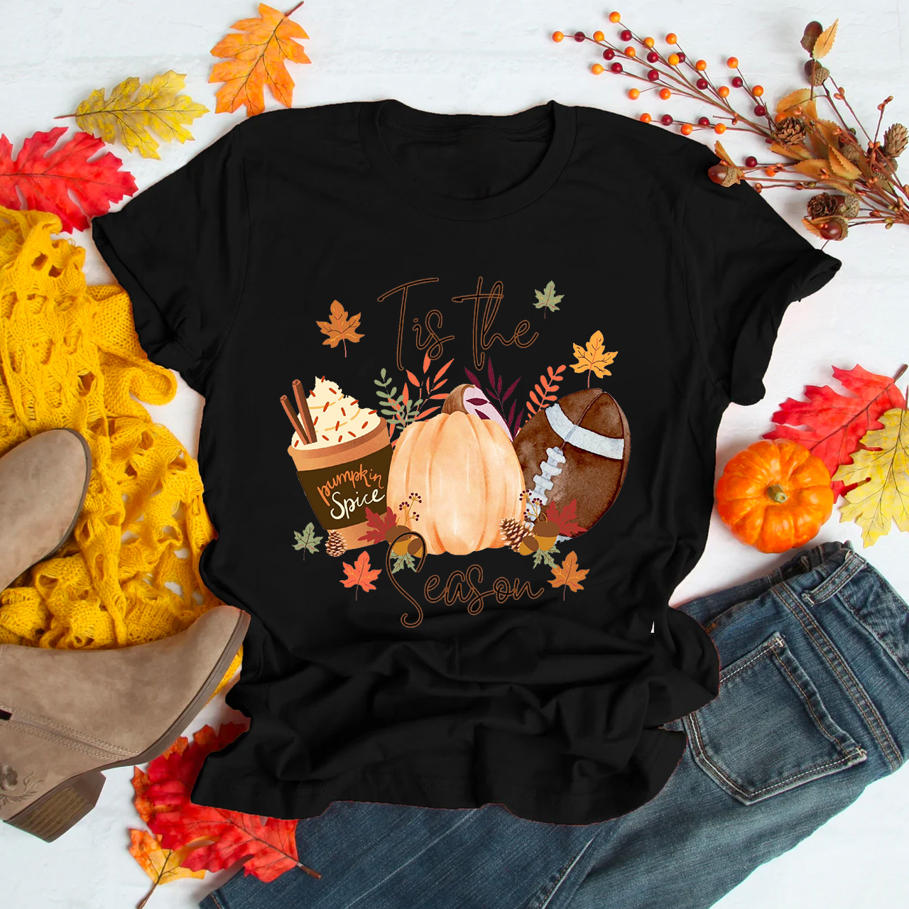 Tis The Season Pumpkin Ice Cream Shirt For Her