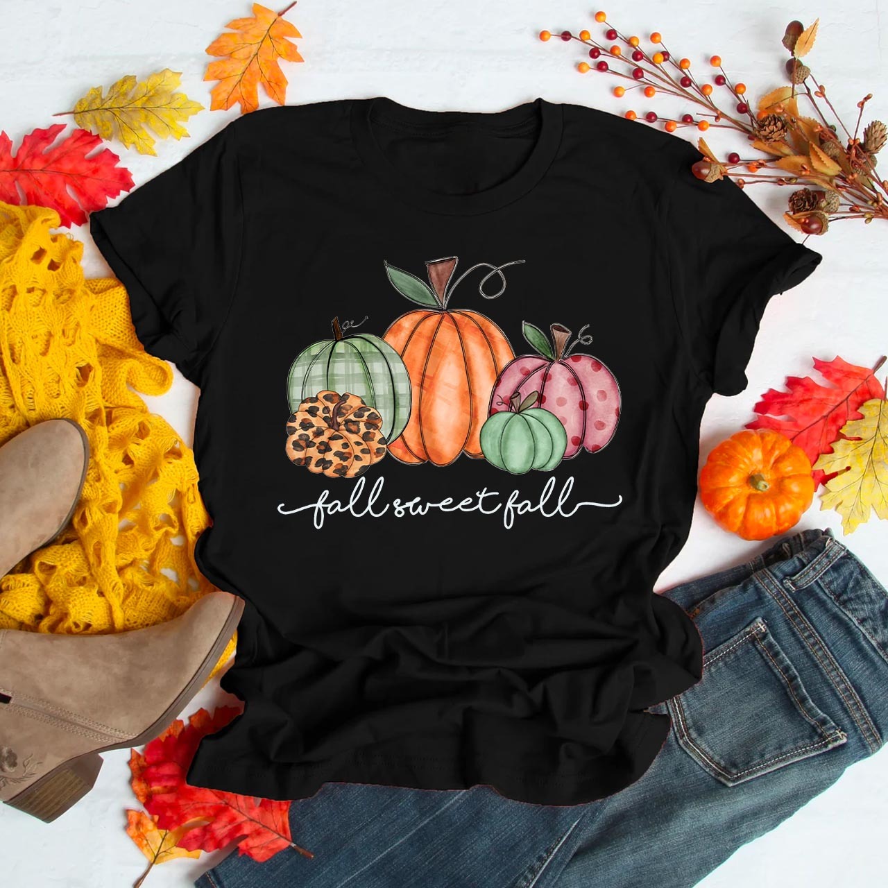 Pretty Pastel Pumpkins Fall Sweet Fall Tees