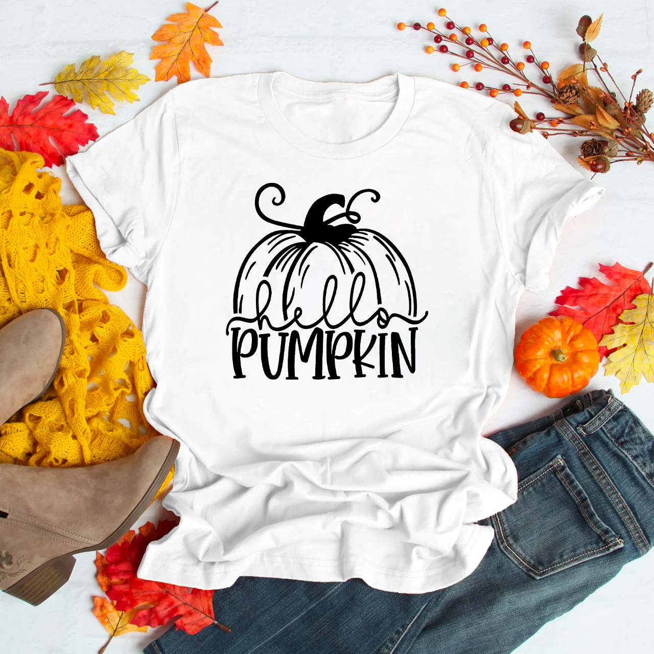  Cute Hello Pumpkin Fall Tees For Her