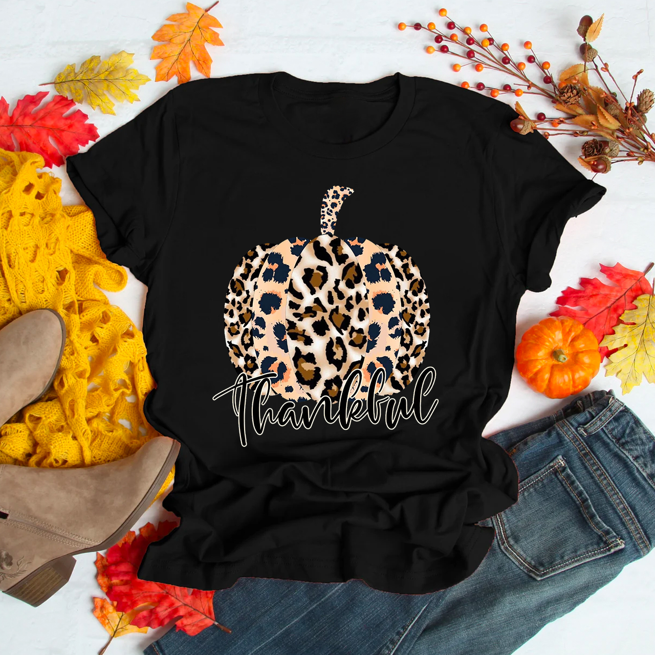 Leopard Pumpkin Shirt For Her