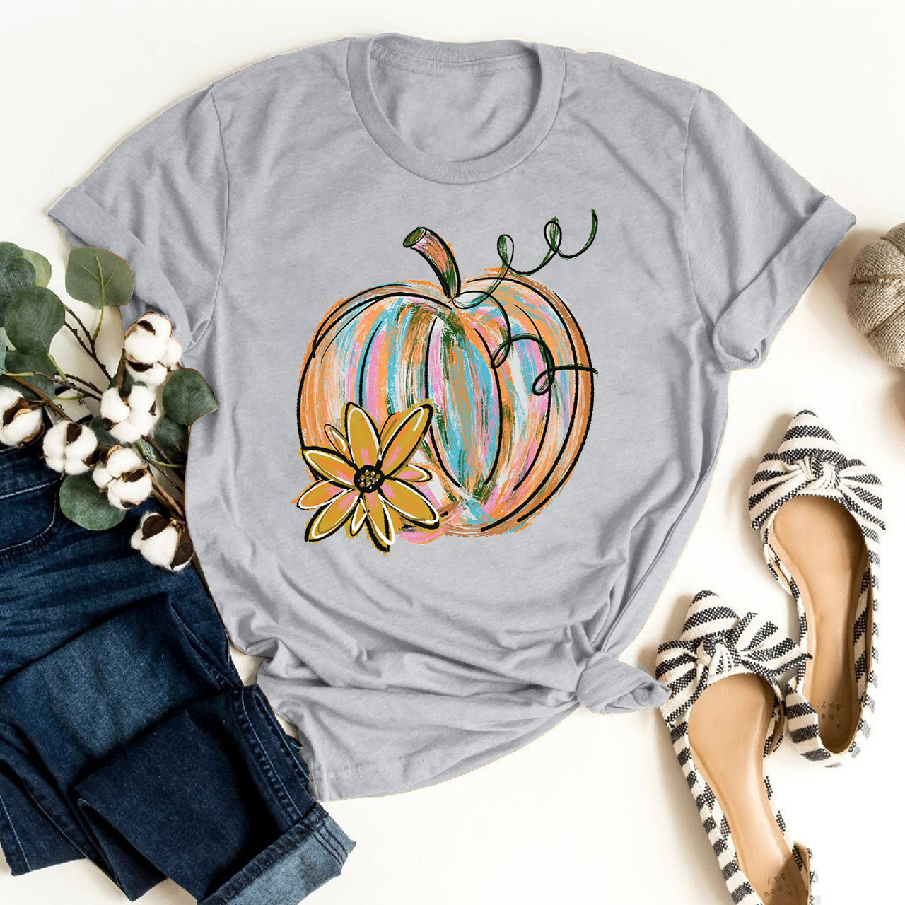 Beautiful watercolor pumpkin Shirt For Her