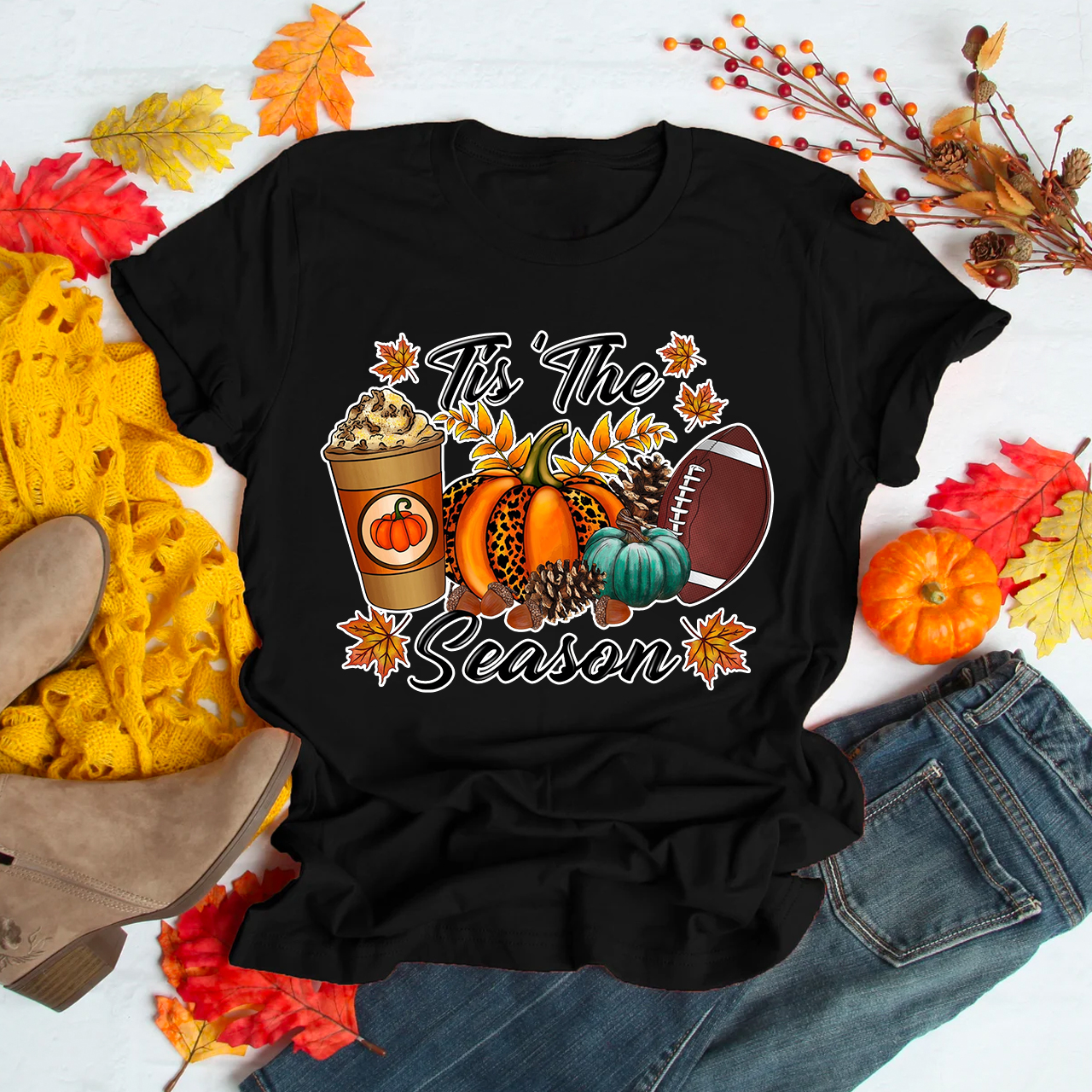 Tis The Season Pumpkin Shirt For Her