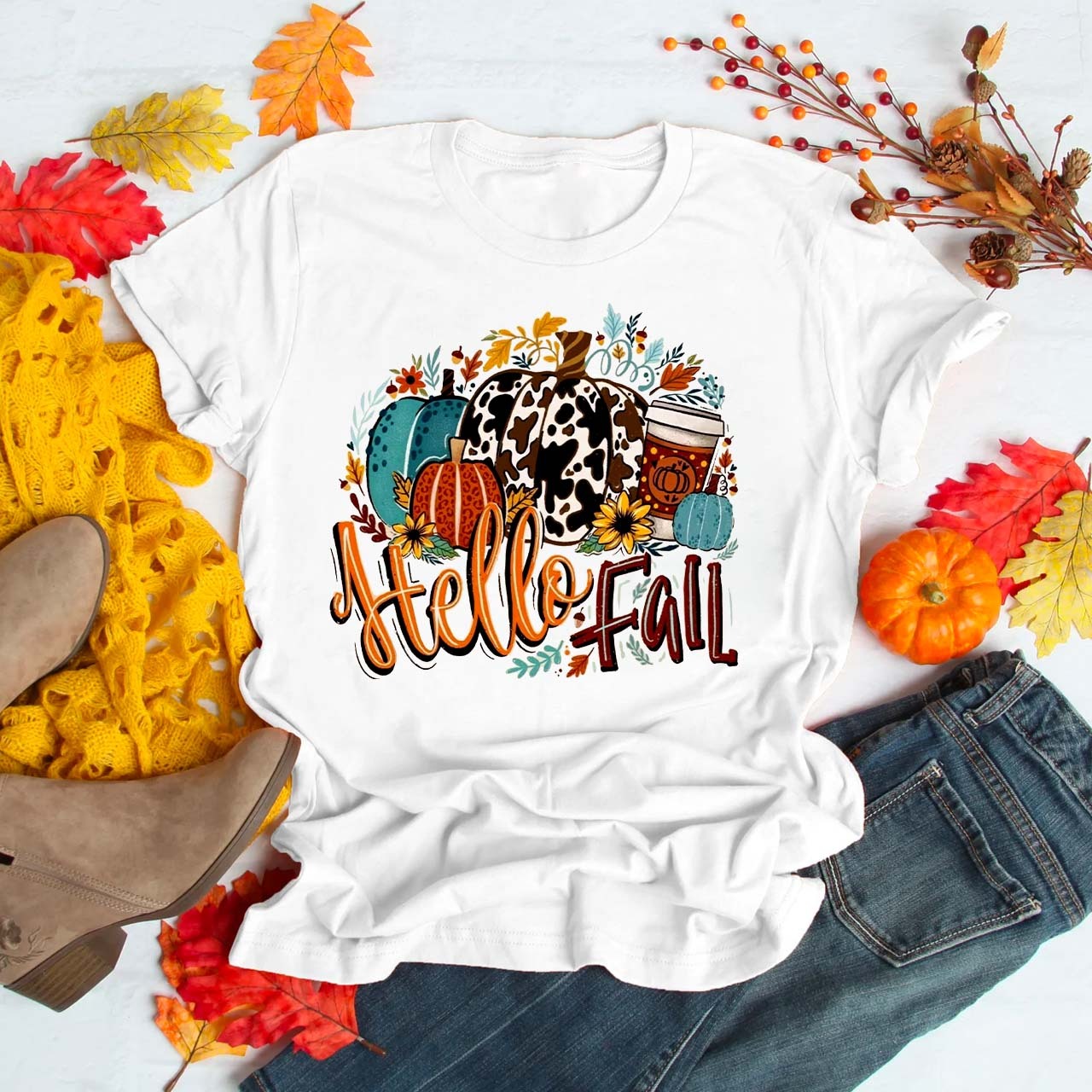 Happy Fall Pumpkin Shirt For Her