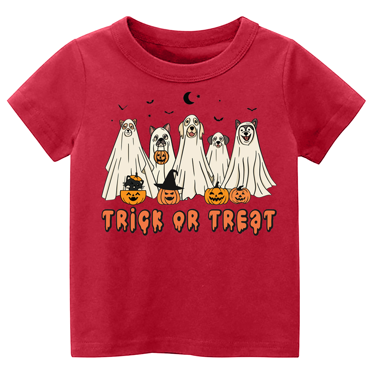 Dogs Trick Or Treat Halloween Kids Shirt 