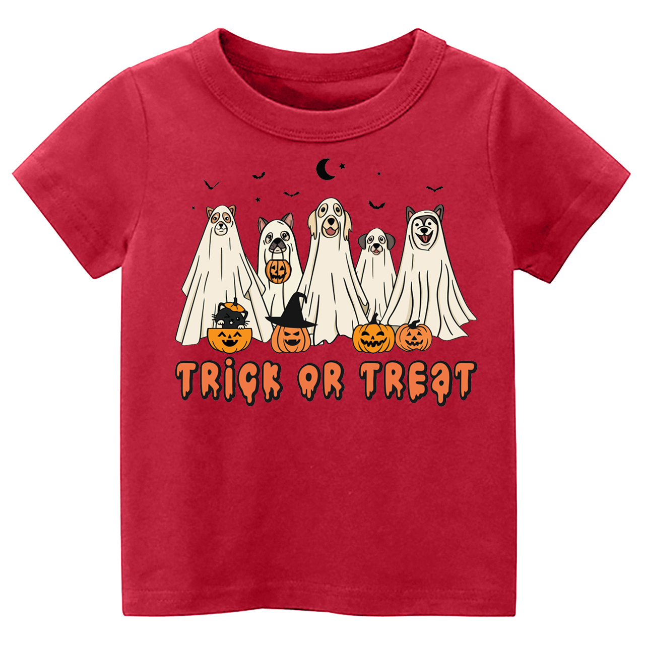 Dogs Trick Or Treat Halloween Kids Shirt 
