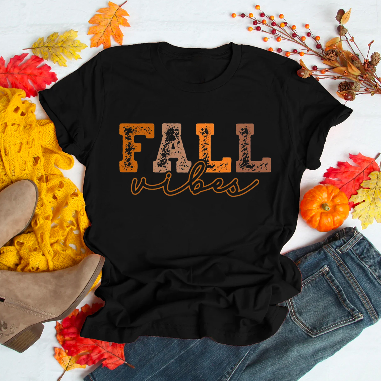 Fall Vibes Halloween Shirt For Her