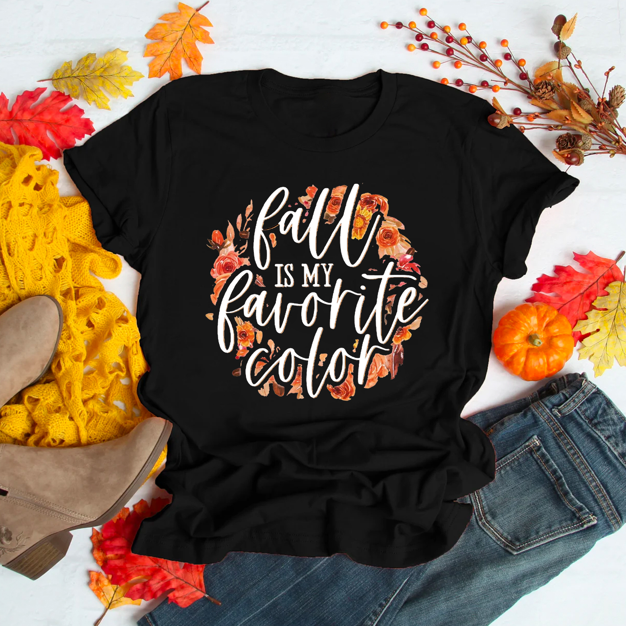 Fall Is My Favorite Color Shirt For Her