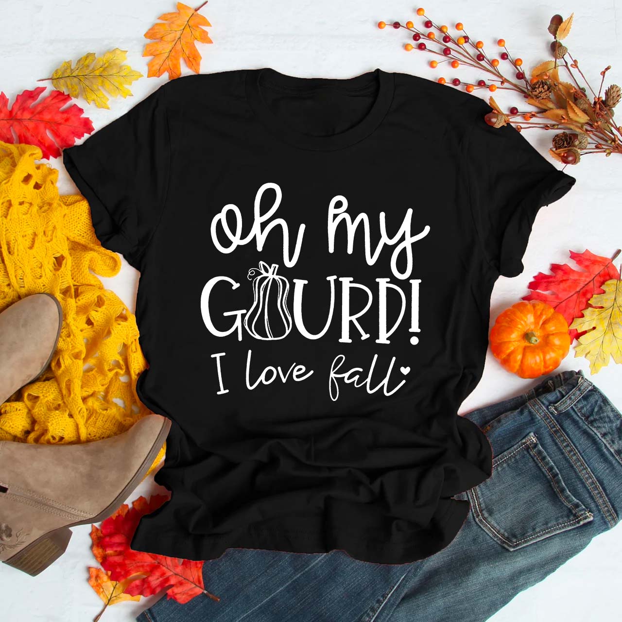 Oh My Gourd I Love Fall Shirt For Her
