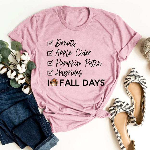 Donuts Apple Cider Pumpkin Patch Hayrides Shirt