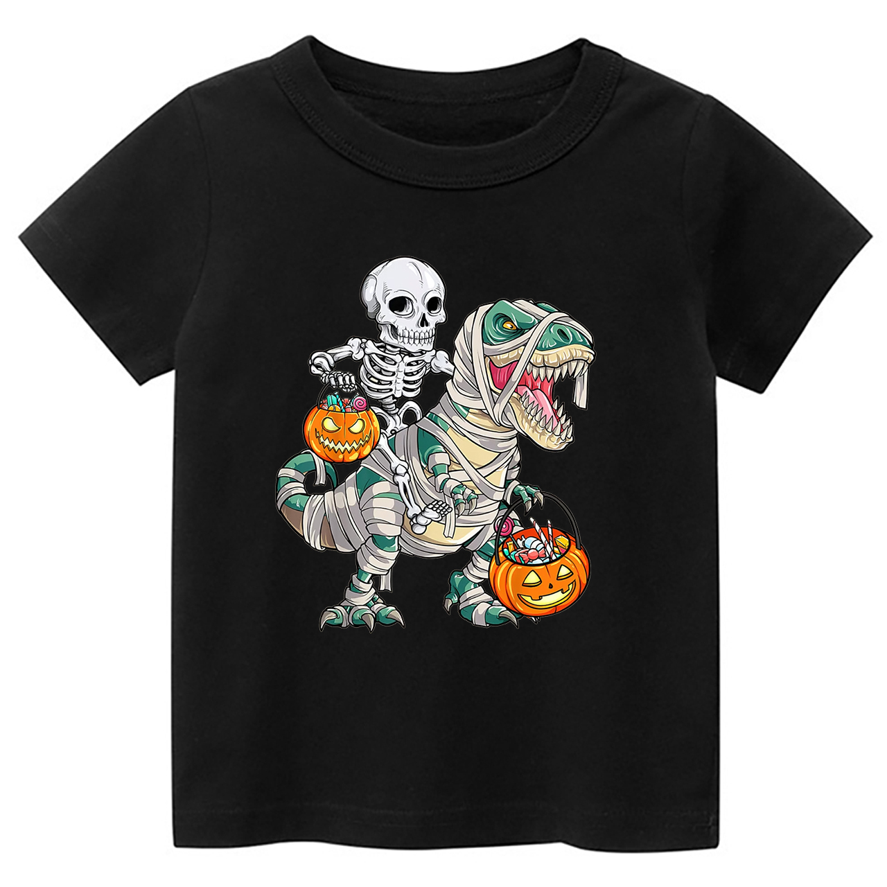 Spooky Saurus Dinosaur Halloween Kids Shirt 