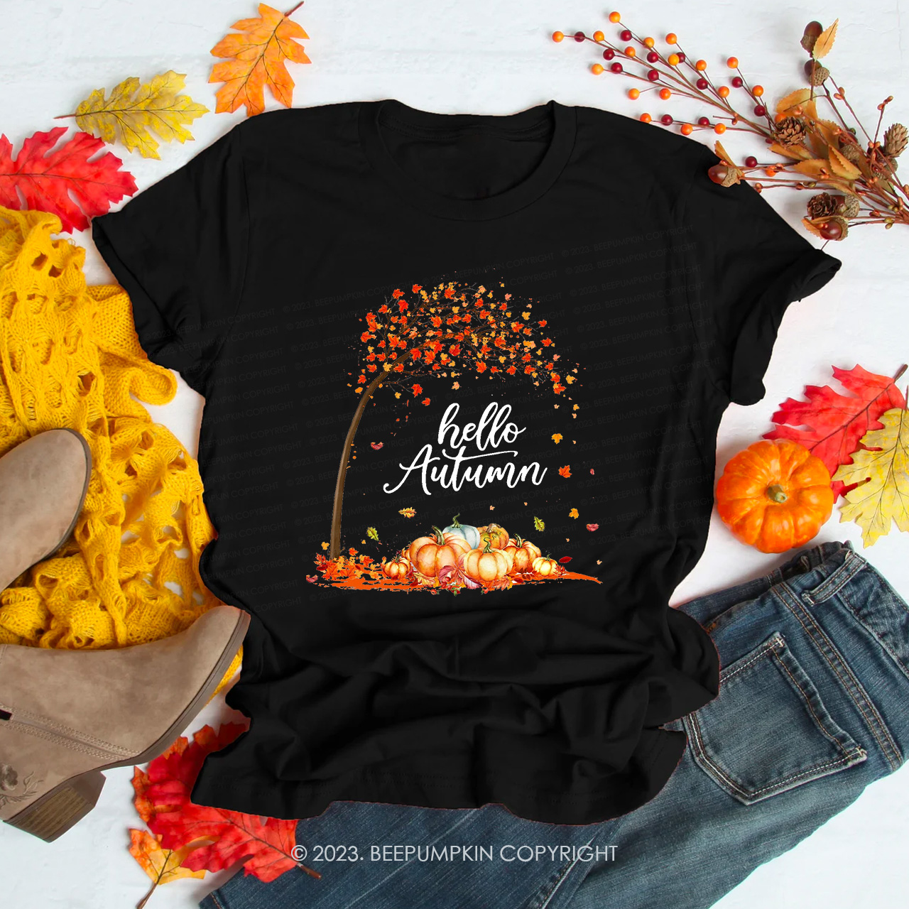 Love Fall Y'All  Hello Autumn Shirts