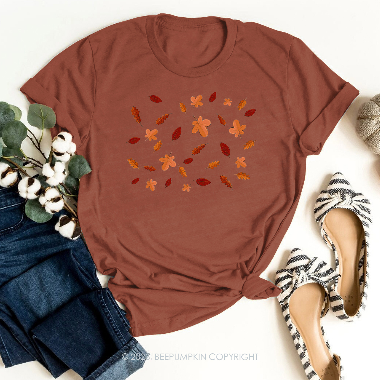 Unique Pretty Colorful Leaves Fall Shirts