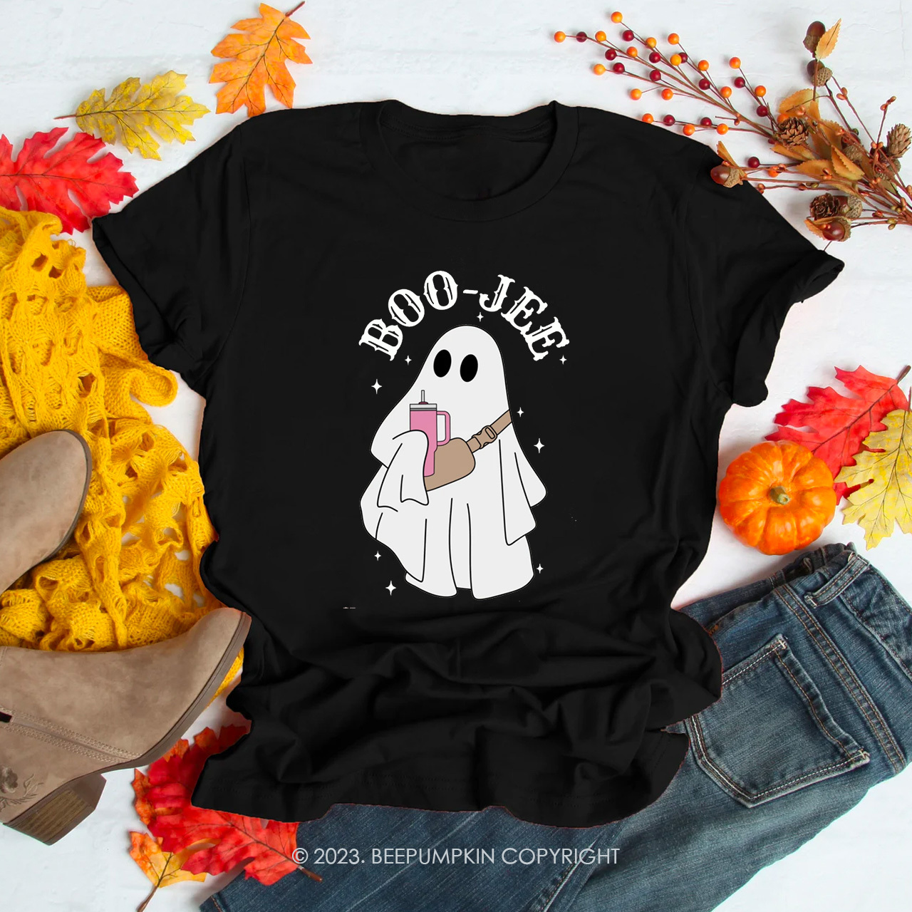 Boo Jee Halloween Ghost Shirts Beepumpkin
