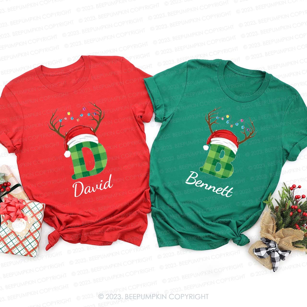Personalized Monogrammed Family Matching Shirts Beepumpkin