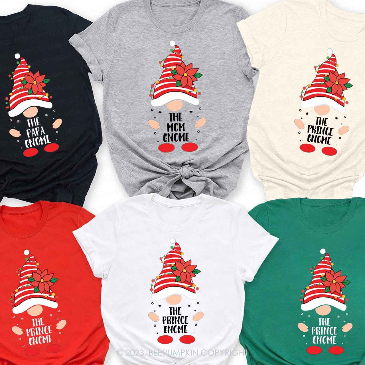The Custom Gnome Funny Family Matching Shirts Beepumpkin