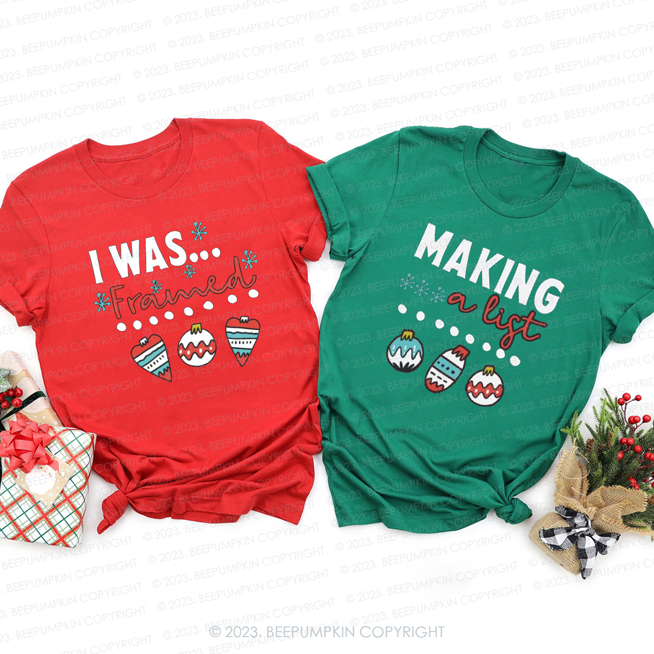 Christmas Snow Family Group Shirts Beepumpkin