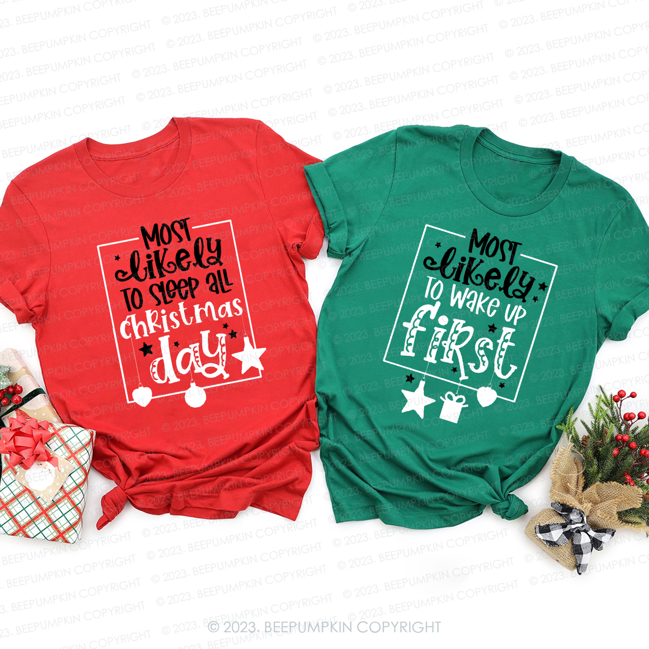 Funny MOST LIKELY TO Christmas Party Shirts Beepumpkin