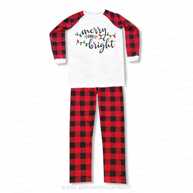 Christmas Lights - Merry And Bright Family Matching Pajamas Beepumpkin