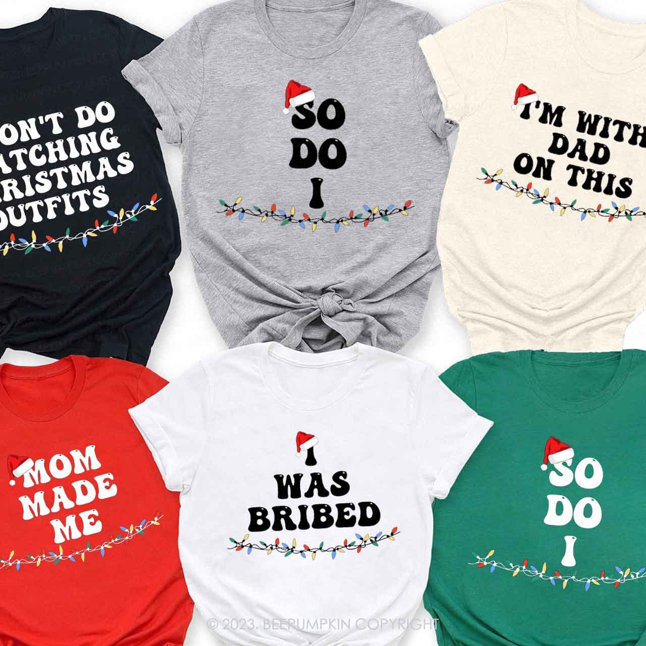 Funny Group Christmas Family Matching Shirts Beepumpkin