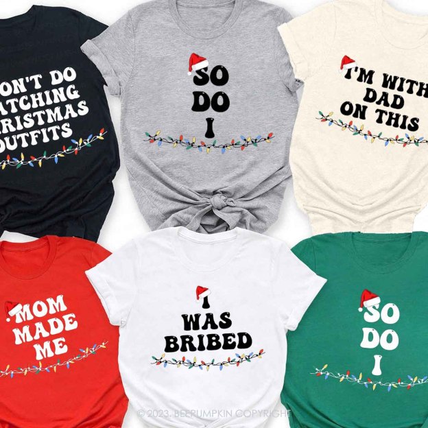 Funny Group Christmas Family Matching Shirts Beepumpkin