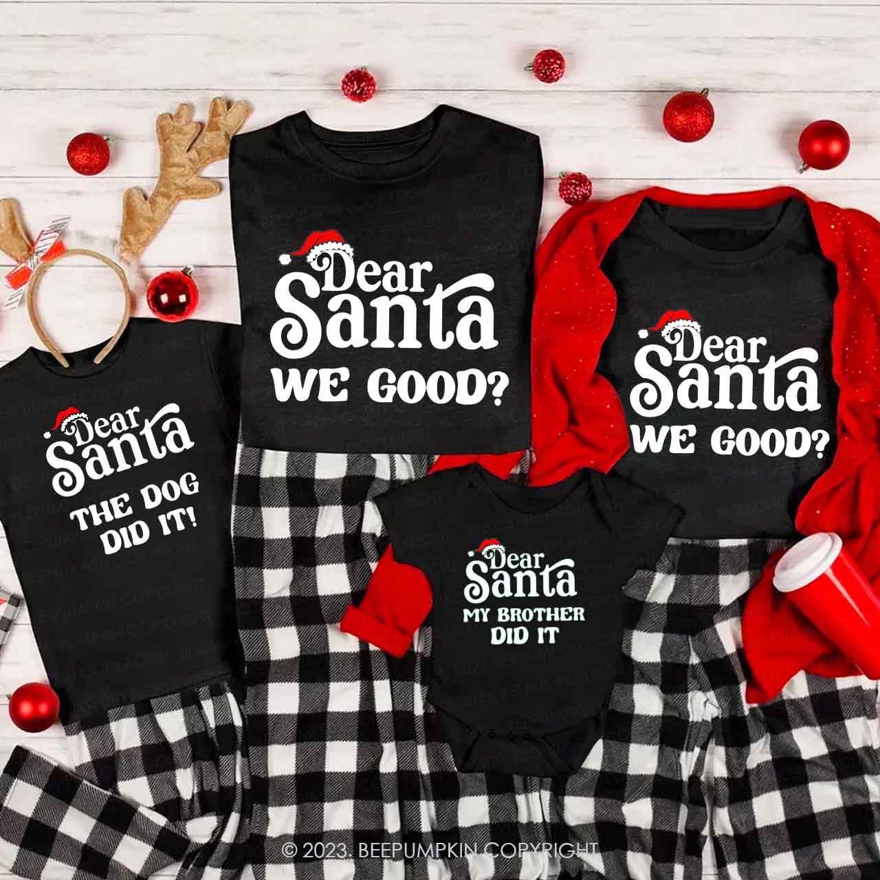 46 Quotes Dear Santa  Christmas Family Matching Shirts Beepumpkin