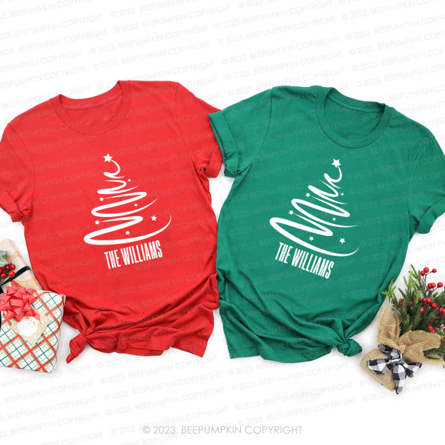 Star Trails Christmas Family Matching Shirts Beepumpkin