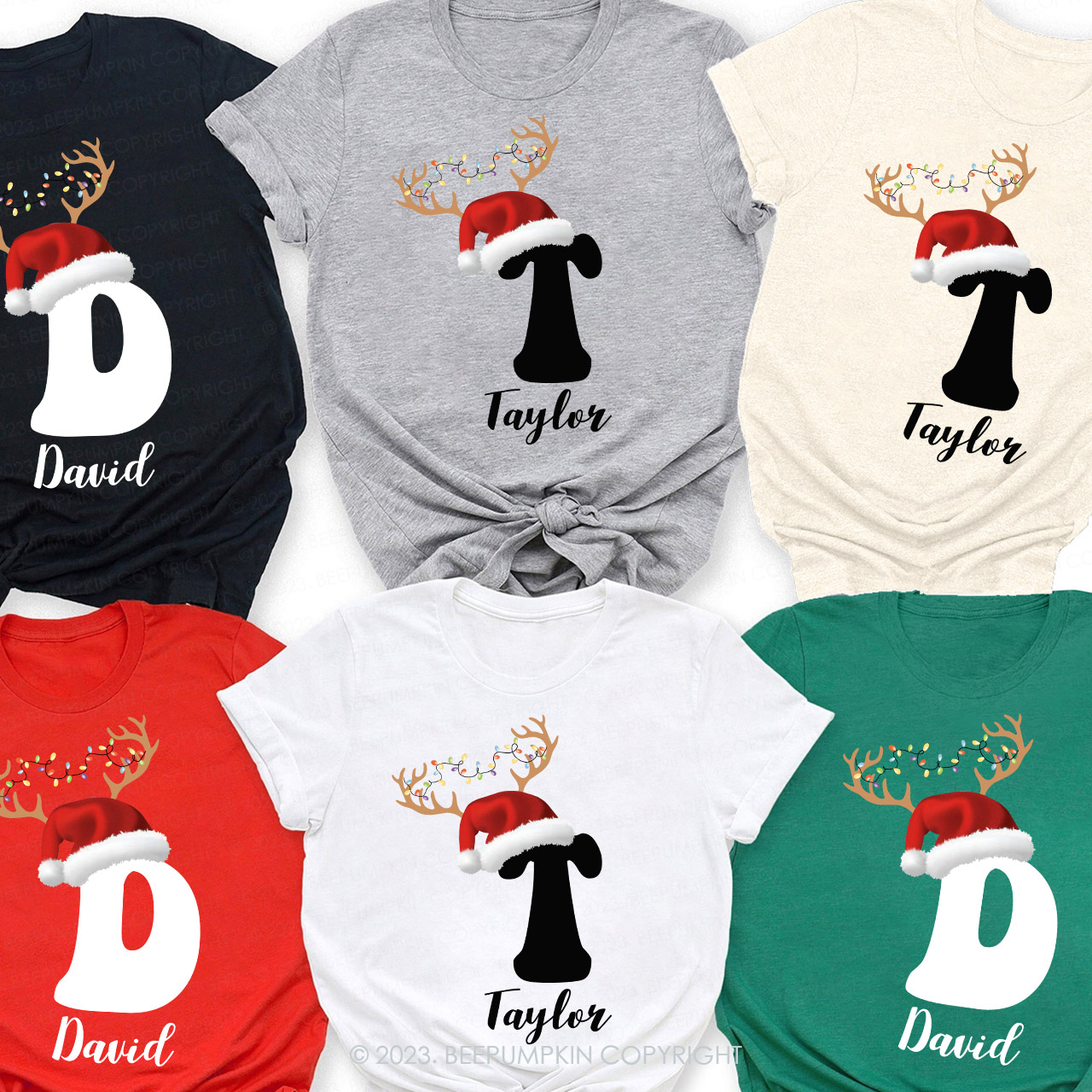 Personalized Christmas Gift Family Matching Shirts Beepumpkin