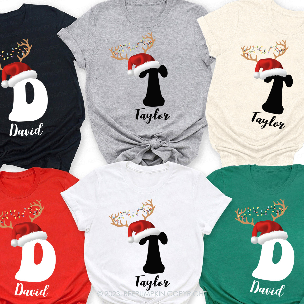 Personalized Christmas Gift Family Matching Shirts Beepumpkin