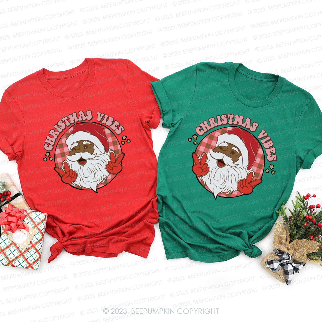 Santa Socratic Style Family Christmas Shirts Beepumpkin