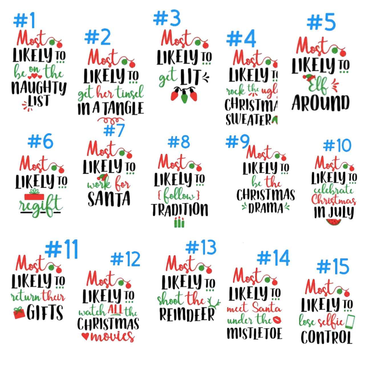 Personalized Most Likely To Christmas Funny Matching Group Tees Beepumpkin