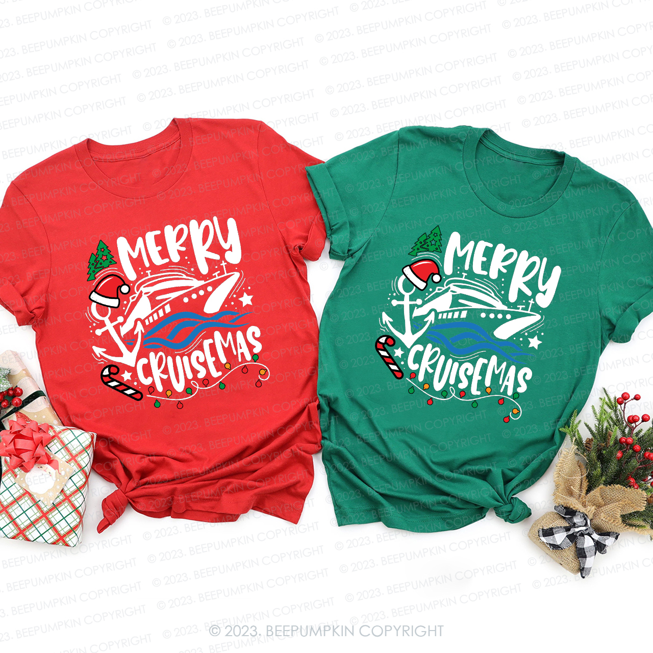 Christmas Cruise Family Trip Shirt For Family Beepumpkin