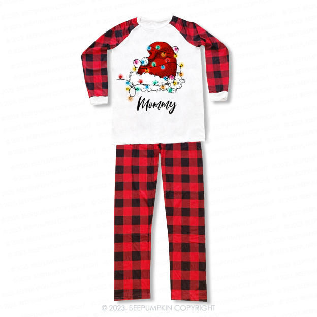 Personalized Merry Christmas Lantern Hat Matching Pajamas For Family Beepumpkin